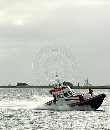 Rescue boat Stock Photo