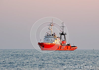 Rescue fire tow Stock Photo