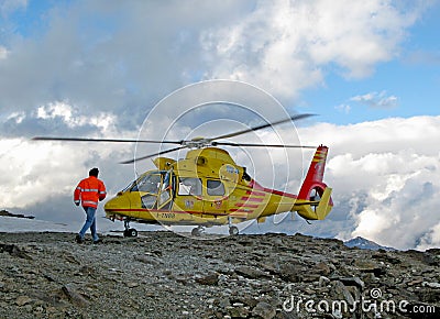 Rescue helicopter Editorial Stock Photo