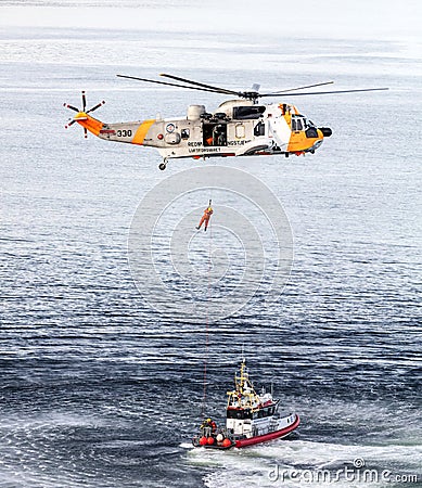 Rescue helicopter Editorial Stock Photo