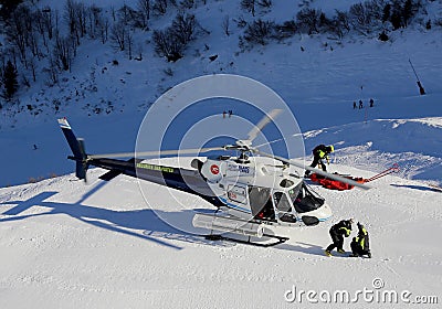 Rescue helicopter Editorial Stock Photo