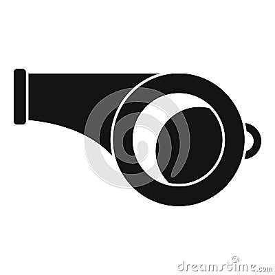 Rescuer whistle icon simple vector. Flood hurricane Vector Illustration