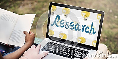 Research Answer Discovery Information Results Concept Stock Photo