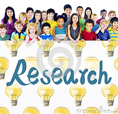 Research Answer Discovery Information Results Concept Stock Photo