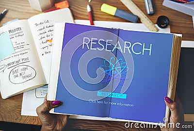 Research Discovery Education Information Concept Stock Photo