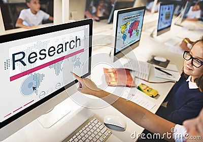 Research Education Exploration Information Concept Stock Photo