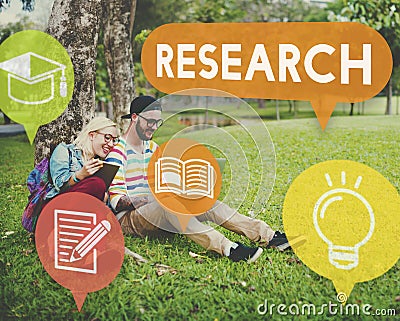 Research Feedback Knowledge Explanation Concept Stock Photo