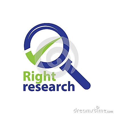 Research logo Vector Illustration