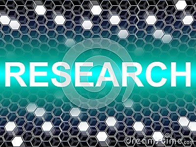 Research Word Means Gathering Data And Analysis Stock Photo