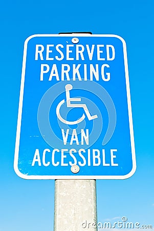 Reserved Parking Sign Stock Photo