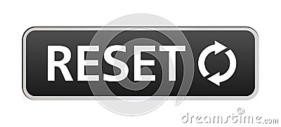 Reset button Vector Illustration