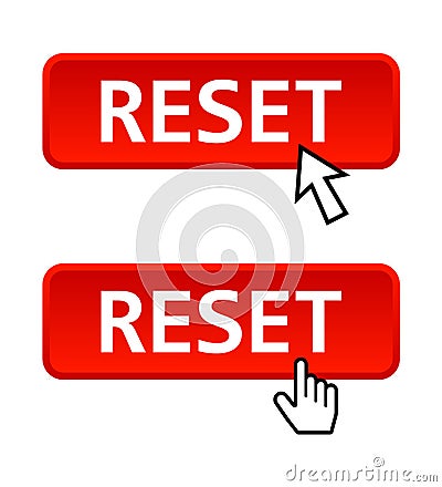 Reset button Vector Illustration