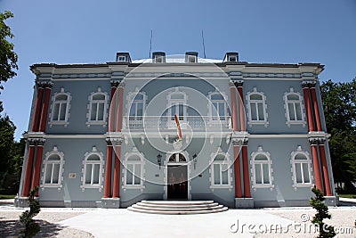 The residence of the President of the Republic of Montenegro, in Cetinje Editorial Stock Photo