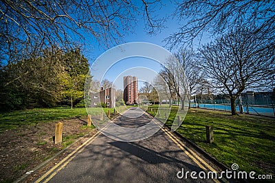 Residential apartments in London Editorial Stock Photo