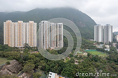 the residential Area at middle level of fei ngo saan , hk 26 March 2022 Editorial Stock Photo