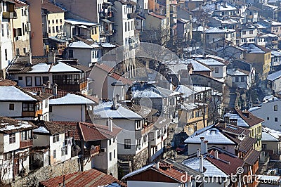 Residential Area of Veliko Tarnovo Stock Photo