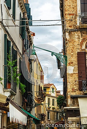 Residential area in Venice, Italy Stock Photo