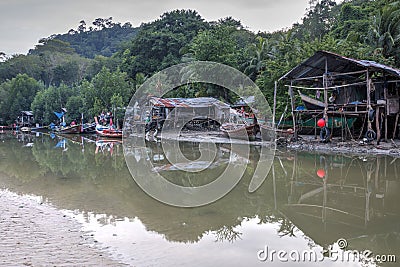 Phuket, Thailand, October, 23, September: Residential areas near the Patong beach Editorial Stock Photo