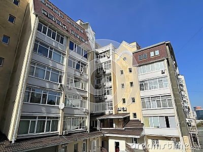 Vladivostok, Russia, October, 13, 2023. Residential building at the address: 20A Tigrovaya Street, Editorial Stock Photo