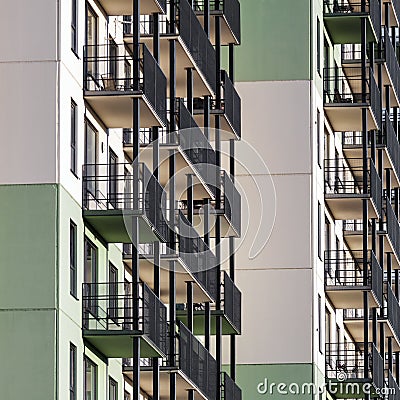 Residential building background Stock Photo