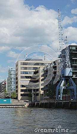 Residential buildings in the HafenCity Hamburg Editorial Stock Photo