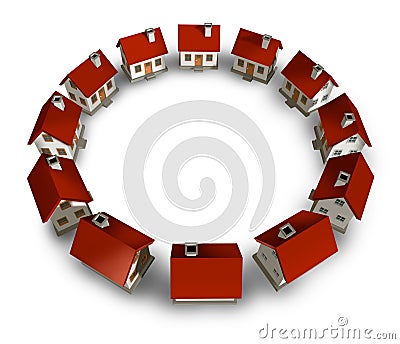 Residential Community Stock Photo