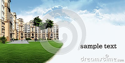 Residential complex Stock Photo