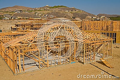 Residential Construction Stock Photo