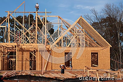 Residential Construction Stock Photo