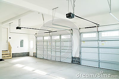 Residential house garage interior Stock Photo