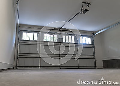 Residential house garage Stock Photo