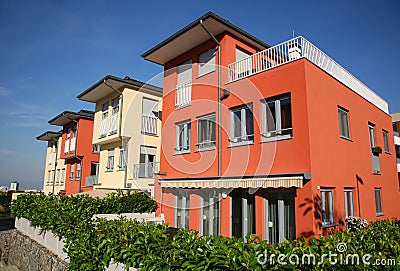 Residential houses Stock Photo