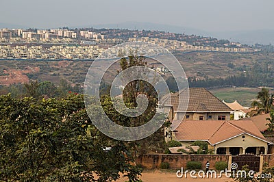 Residential Neighborhoods in Kigali, Rwanda Editorial Stock Photo