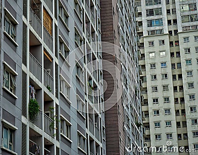 Residential towerblocks in Vietnam Stock Photo