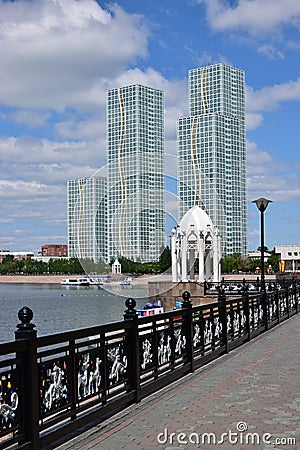 Residential towers in Astana / Kazakhstan Editorial Stock Photo