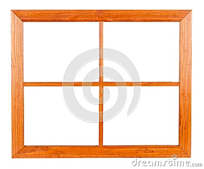 Residential Window Frame on White Stock Photo