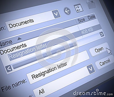 Resignation concept. Stock Photo