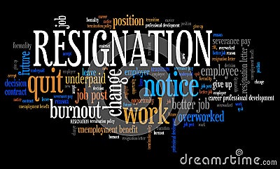 Resignation Stock Photo