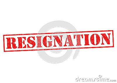 RESIGNATION Stock Photo