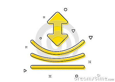 Resilience icon. Elastic material sign. Vector Vector Illustration