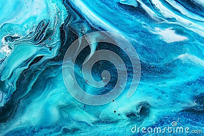 resin fluid pouring art Stock Photo