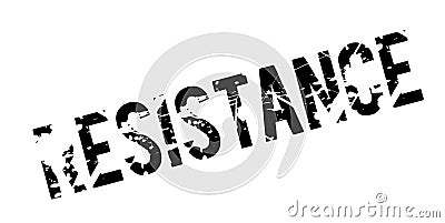 Resistance rubber stamp Vector Illustration