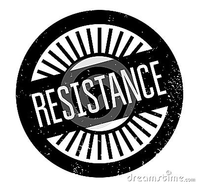Resistance rubber stamp Vector Illustration