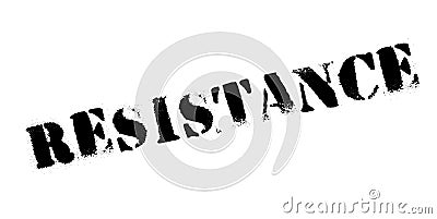 Resistance rubber stamp Vector Illustration