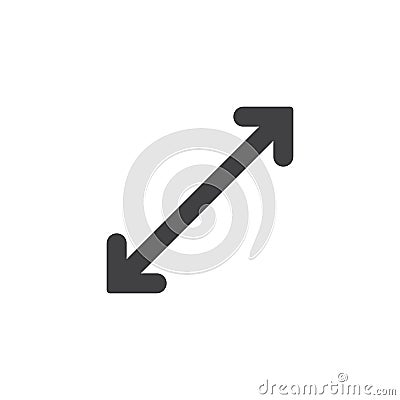 Resize arrow vector icon Vector Illustration