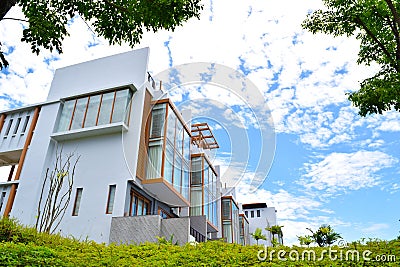 resort image back ground in nature it is sunny day Stock Photo