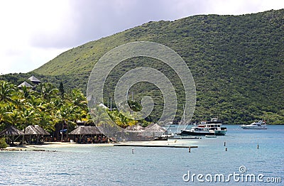 Resort on an Island Stock Photo