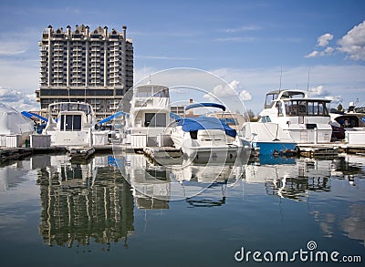 Resort Parking Stock Photo