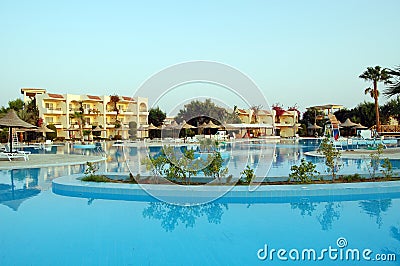 Resort pool Stock Photo