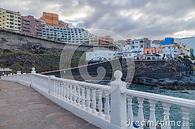Resort town Puerto de Santiago, Tenerife Stock Photo
